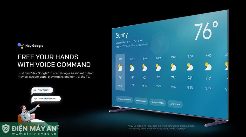 Smart Tivi QLED Coocaa 4K 100 inch 100A5D